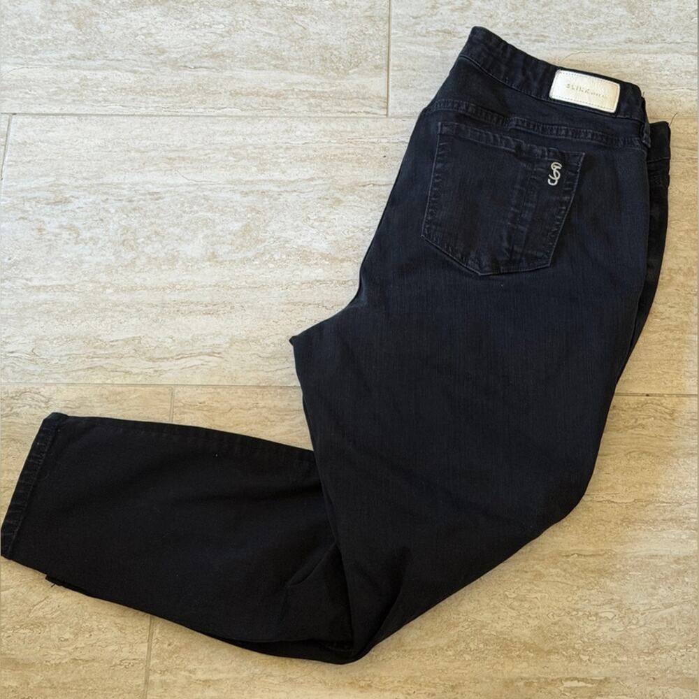 Slink curvy ankle black denim Jeans sz 18